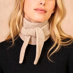 Modello per sciarpa Sophie a maglia, sciarpa facile da lavorare a maglia in PDF, adatta ai principianti, istruzioni in 3 lingue in formato PDF