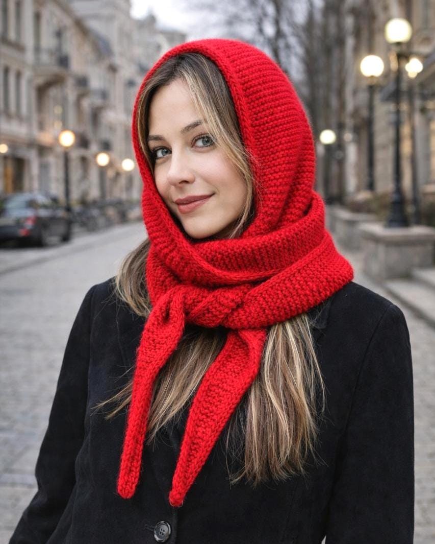Sophie hood 編み図 - Etsy 日本