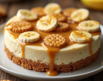 BEST RECIPE For Banana Pudding Cheesecake - instant Download - Easy Dessert