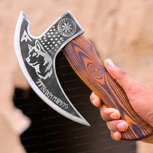 Viking Pizza Cutter Axe, The Original custom hand forged pizza Axe, Best Birthday gift, Custom gift for him, Father's day gift for dad