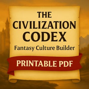 The Civilization Codex – Fantasy Culture Builder for DnD, TTRPGs & Worldbuilding (Printable PDF)