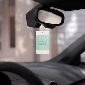 Ambientador para coche Coastal: Aromas de aromaterapia: coche nuevo, pino, hielo negro imagen 4