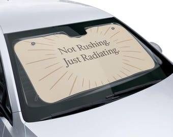 Custom Car Sun Shade: Polyester Windshield Cover with Suction Cups (30''x 55'')