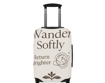 Funda de equipaje Explore the World Now, accesorios de viaje, protector de maleta, regalos para viajeros, equipo de aventura