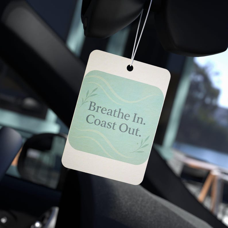 Ambientador para coche Coastal: Aromas de aromaterapia: coche nuevo, pino, hielo negro imagen 5
