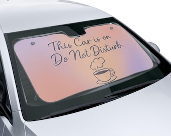 Chic Car Sun Shades - 'This Car is on Do Not Disturb' - Decorative Windshield Shields, Auto Sun Protectors, Fun Car Accessories, Gifts [...]