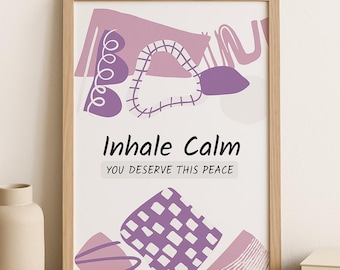 Stampa artistica di meditazione rilassante: decorazione per la casa ispiratrice