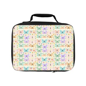 Bolsa de almuerzo con diseño de mariposa, bonita bolsa térmica, mochila escolar para niños, accesorio para picnic, regalo ecológico, diseño primaveral