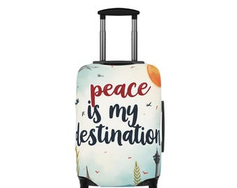 Housse de protection pour valise Peace Is My Destination : protection de valise en élasthanne