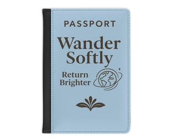 Protège-passeport Wander Softly : accessoire de voyage en similicuir