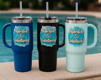 Mug de voyage isotherme 40 oz : acier inoxydable, cadeau POSI Vibes