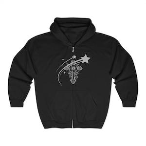 Peaceful Wings Zip Hoodie: Unisex Spiritual Comfort Wear