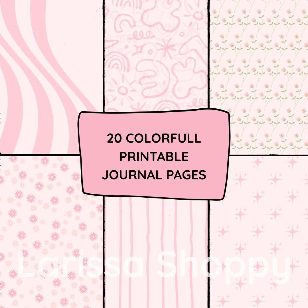 20 Printable Journal Pages – Minimalist & Clean Design - Etsy