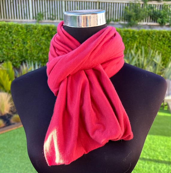 Red Indian Garden Scarf - Merino Wool Red Indian Garden Scarf - Merino Wool