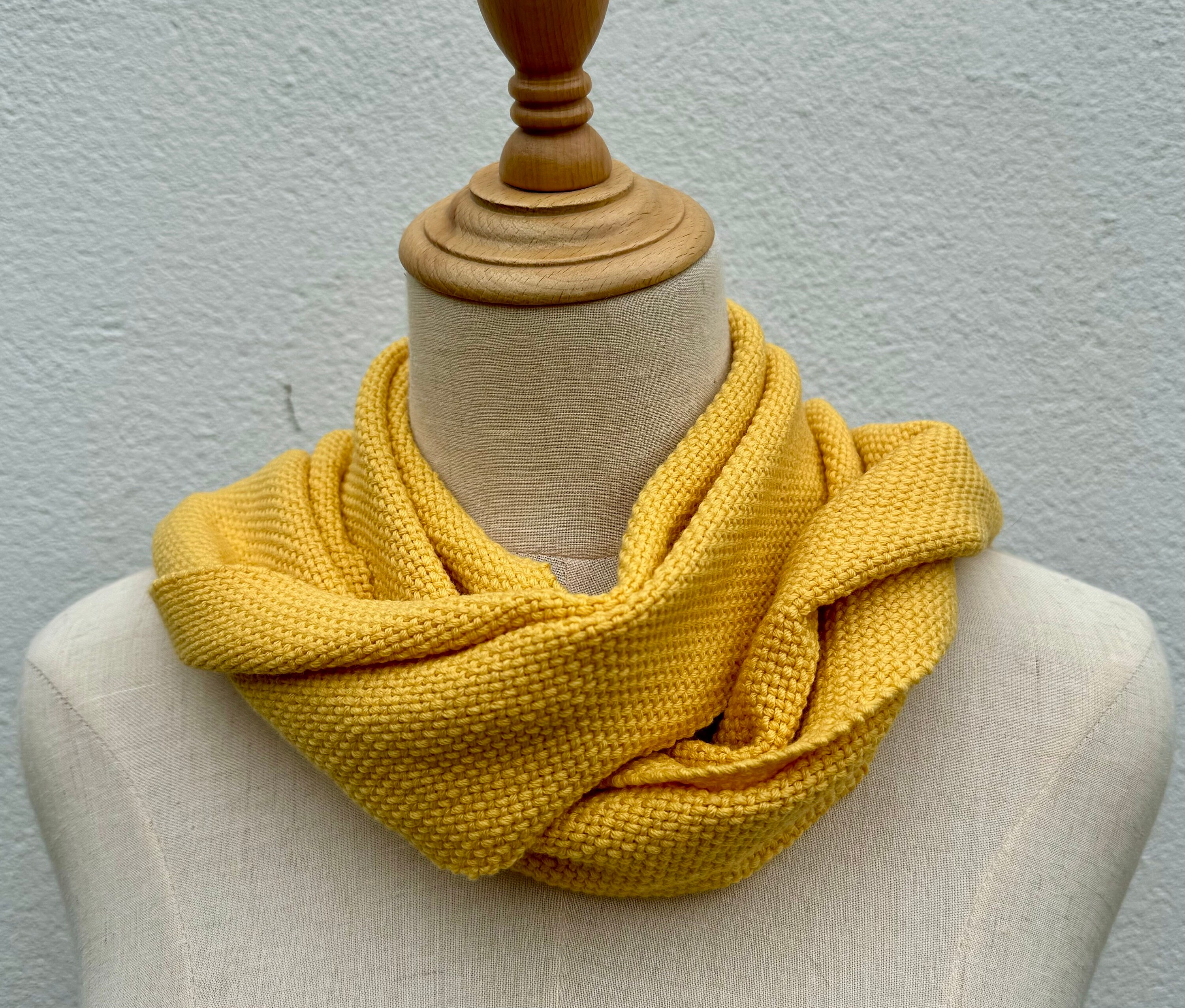 Yellow scarf / handwoven scarf / merino wool scarf high quality / winter scarf