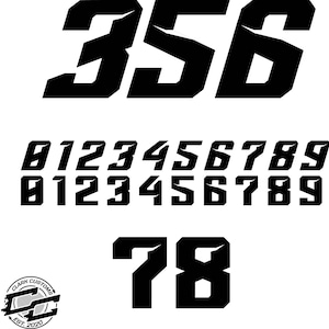 Racing Number Schrift ZINGER
