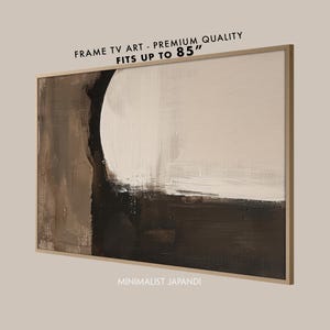 Wabi Sabi Minimalist Abstract Wall Art | Frame TV Digital Download | Beige Japandi Modern Decor | Printable Japanese Art - Samsung Frame TV
