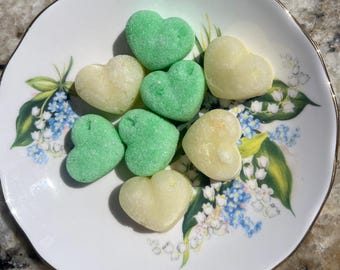Heart Shaped Plum Sugar Cubes: Hand Crafted, Special Occasion (Pack of 35)