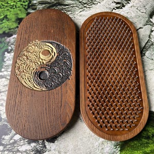Sadhu board, Yoga gifts, Nail board for meditation, Foot acupuncture, Meditation tool, Sadhu brett, Bed of nails, Nagelbrett, Shakti mat
