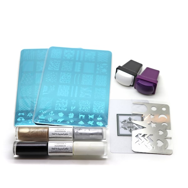 Nail Stamping Kit Etsy