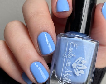 Nail Polish - Light Cornflower Blue creme nail polish