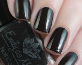 Nail polish - Fade Into Black - A one coat black creme nail polish