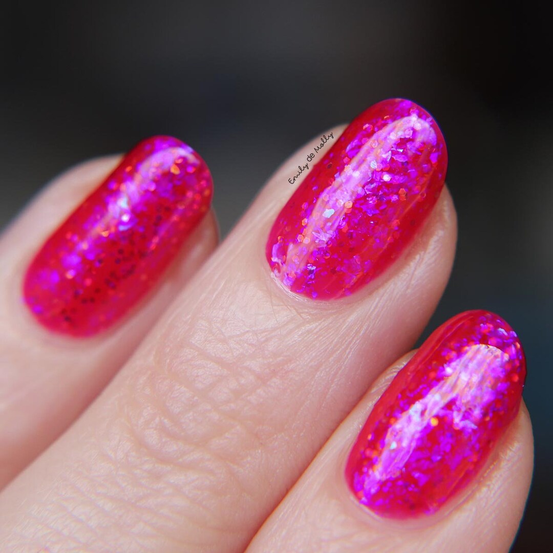 Nail Polish rules and Systems A Bright Pink Base Etsy