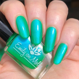 Esmalte de uñas - Leave A Light On - Esmalte verde brillante brillante imagen 9