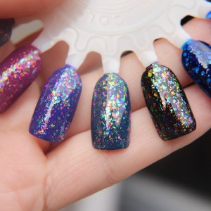 Iridescent nail polish Cohesion A flakie nail polish with iridescent color shifting flakes. image 9