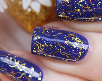Waiting For The Sun - Gold holographic glitter nail polish
