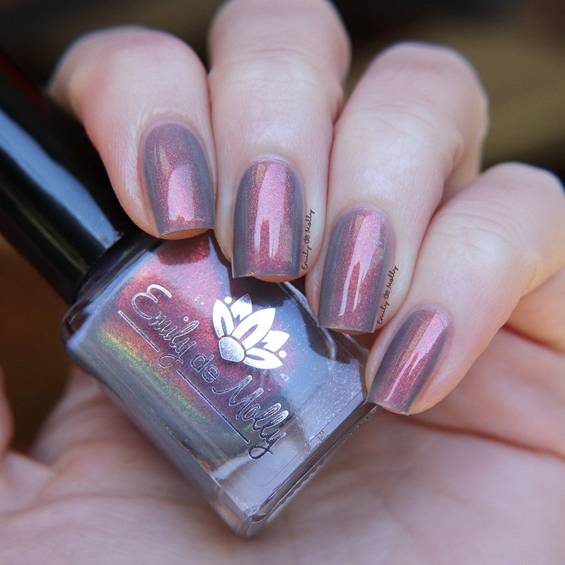 Short Term A grey shimmer nail polish image 8