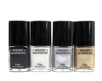 Nail stamping polish set -  The essentials by Messy Mansion