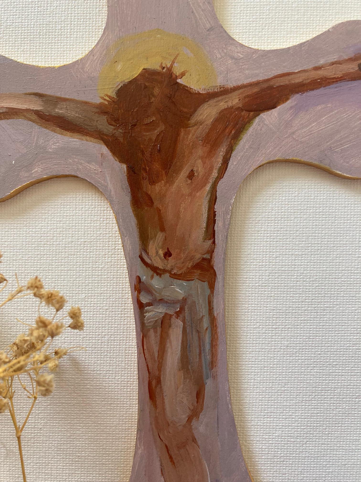Susan Lange Designs Acrylic Art 5x7 Crucifix