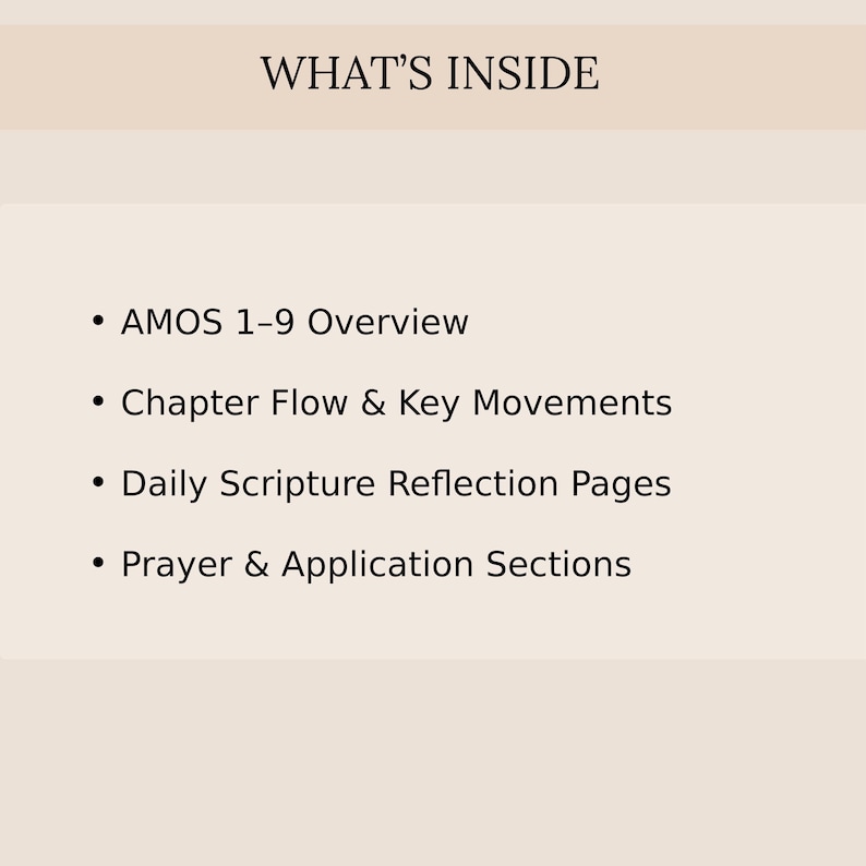 Amos Bible Study Workbook PDF | Scripture Reflection Guide | Christian ...