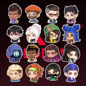 Valorant Agents Waterproof Stickers
