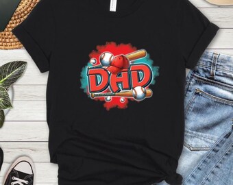 Baseball Dad T-Shirt, Funny Dad Shirt, Dad T-Shirt, Daddy T-Shirt, Father's Day Gift, Daddy and Me Tshirts, Fathers Day Tee