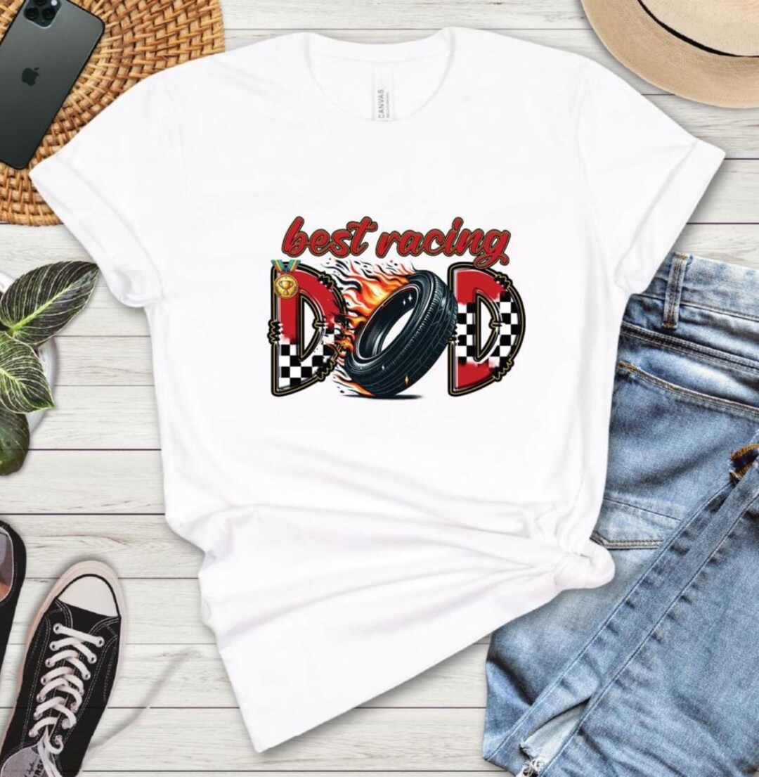 Best Racing Dad T-shirt, Father Tee, Dad T-shirt, Father's Day Gift ...