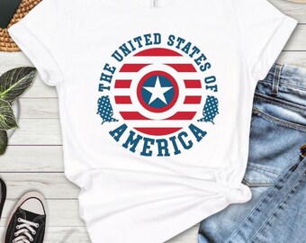 USA Independence Day T-Shirt: American Flag Graphic Tee