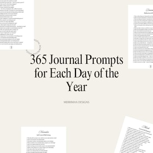 365 Daily Journal Prompts for Self-Reflection, Emotional Wellness & Mindful Living Year of Guided Writing for Mental Health Personal Growth
