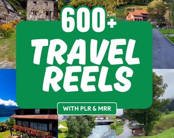 600+ Travel Videos | Instant Download | PLR & MRR | For Instagram, TikTok, YouTube