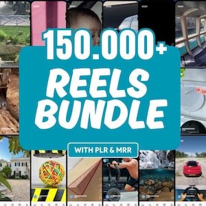 150K+ Viral Reels Bundle – Reels for Instagram, TikTok and YouTube | PLR & MRR Rights Included