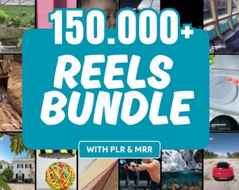 150K+ Viral Reels Bundle – Reels for Instagram, TikTok and YouTube | PLR & MRR Rights Included