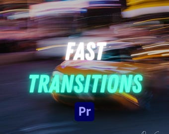 Fast & Furious: 100+ Transitions for Premiere Pro | Fast, Clean, Cinematic  – Instant Download