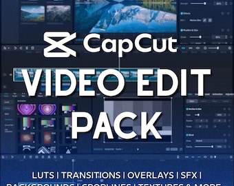 CapCut Ultimate Video Edit Pack – Overlays, Transitions, LUTs & SFX for TikTok, Reels and YouTube