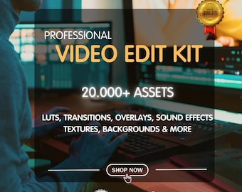 Ultimate Video Editing Toolkit: LUTs, Sound FX, Overlays, Effects and more!