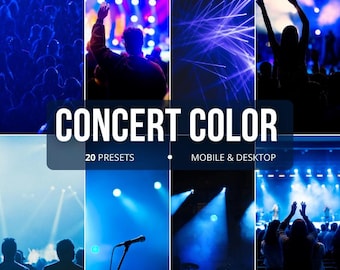 Concert Color Lightroom Presets |  Vivid Stage Tones |  Mobile & Desktop | Instant Download