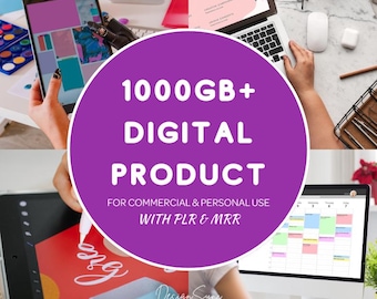 1000GB Digital Products & Assets Bundle | Instant Download | Full Commercial Rights PLR, MRR and Resale