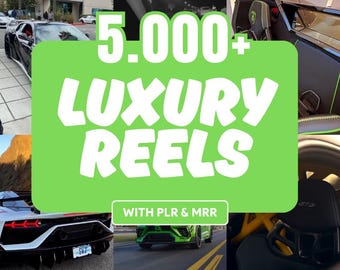 5000+ Luxury Faceless Reels Bundle | PLR & MRR Rights | Create - Resell Profitable Video Content