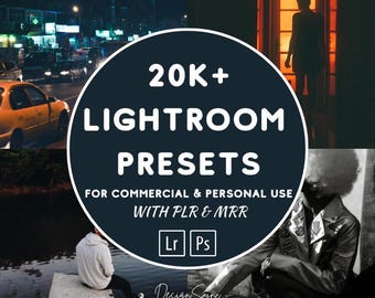 20,000+ Lightroom Presets Bundle | Mobile & Desktop | PLR, MRR and Resale Rights