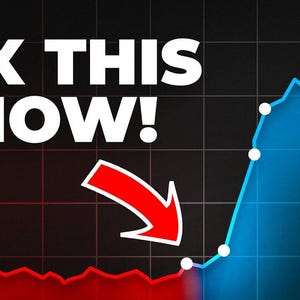 May include: Image with the text "FIX THIS NOW!" in white, bold letters. A red arrow points down from the text towards a red line graph. A blue line graph rises sharply on the right side of the image, suggesting improvement.